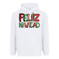 White Feliz Navidad our lady of Guadalupe Christmas Heavyweight Hoodie - Jasminsmagicworld