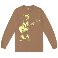 Toasted Coconut cat playing guitar Long Sleeve Tee - linhVisuals