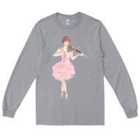 Heather Grey lindsey stirling Long Sleeve Tee - linhVisuals