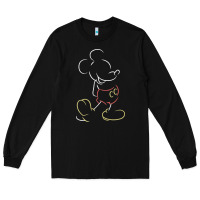 Black micke mouse tshirt Long Sleeve Tee - linhVisuals