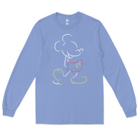 Colony Blue micke mouse tshirt Long Sleeve Tee - linhVisuals