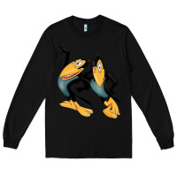 Black Heckle and Jeckle Long Sleeve Tee - linhVisuals