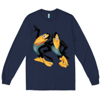 Navy Heckle and Jeckle Long Sleeve Tee - linhVisuals