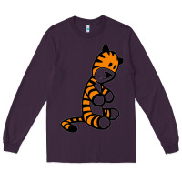 Plum Calvin Bill Watterson Long Sleeve Tee - linhVisuals