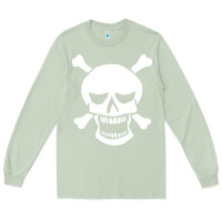 Matcha skull crossbones Long Sleeve Tee - linhVisuals