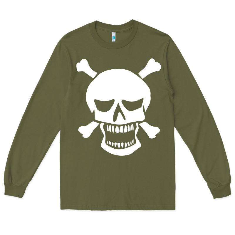 Skull Crossbones Long Sleeve Tee by linhVisuals | Teevron