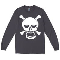 Smoke skull crossbones Long Sleeve Tee - linhVisuals