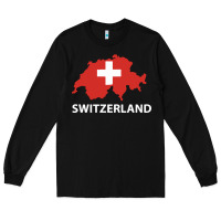 Black switzerland Long Sleeve Tee - linhVisuals