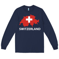 Navy switzerland Long Sleeve Tee - linhVisuals