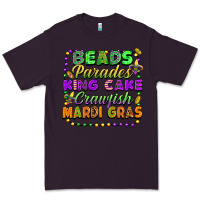 Plum Beads parades king cake crawfish Mardi Gras Premium Tee - FaDigitalArtStudio