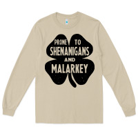 Mushroom prone to shenanigans and malarkey Long Sleeve Tee - linhVisuals