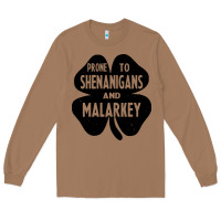 Toasted Coconut prone to shenanigans and malarkey Long Sleeve Tee - linhVisuals