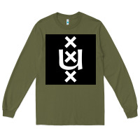Army Green Amsterdam University Long Sleeve Tee - linhVisuals
