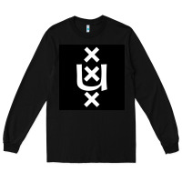 Black Amsterdam University Long Sleeve Tee - linhVisuals
