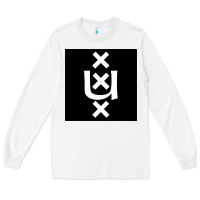 White Amsterdam University Long Sleeve Tee - linhVisuals
