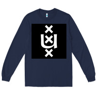 Navy Amsterdam University Long Sleeve Tee - linhVisuals