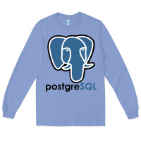 Colony Blue Postgresql Long Sleeve Tee - linhVisuals