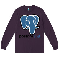 Plum Postgresql Long Sleeve Tee - linhVisuals