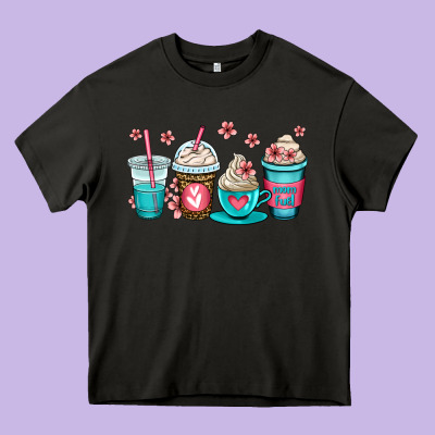 Mom Fuel Coffee Cups Heavy Core Tee Designed By Oliviacreatesart