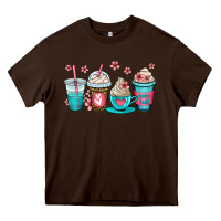 Chocolate Brown mom fuel coffee cups Heavy Core Tee - OliviaCreatesArt