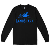 Black landshark Long Sleeve Tee - linhVisuals