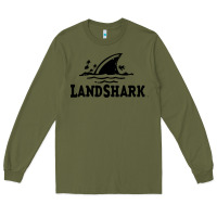 Army Green landshark Long Sleeve Tee - linhVisuals
