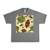 Tornado african woman and mask seamless pattern Urban Heavy Tee - BundleAndBundleShop