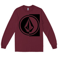 Burgundy Volcom Style Long Sleeve Tee - linhVisuals