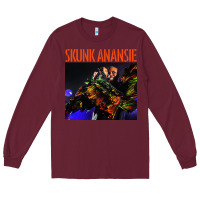 Burgundy skunk anansie Long Sleeve Tee - linhVisuals