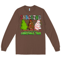 Chestnut Snacking Around The Christmas Tree Long Sleeve Tee - CowhideDigitalArt