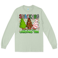 Matcha Snacking Around The Christmas Tree Long Sleeve Tee - CowhideDigitalArt