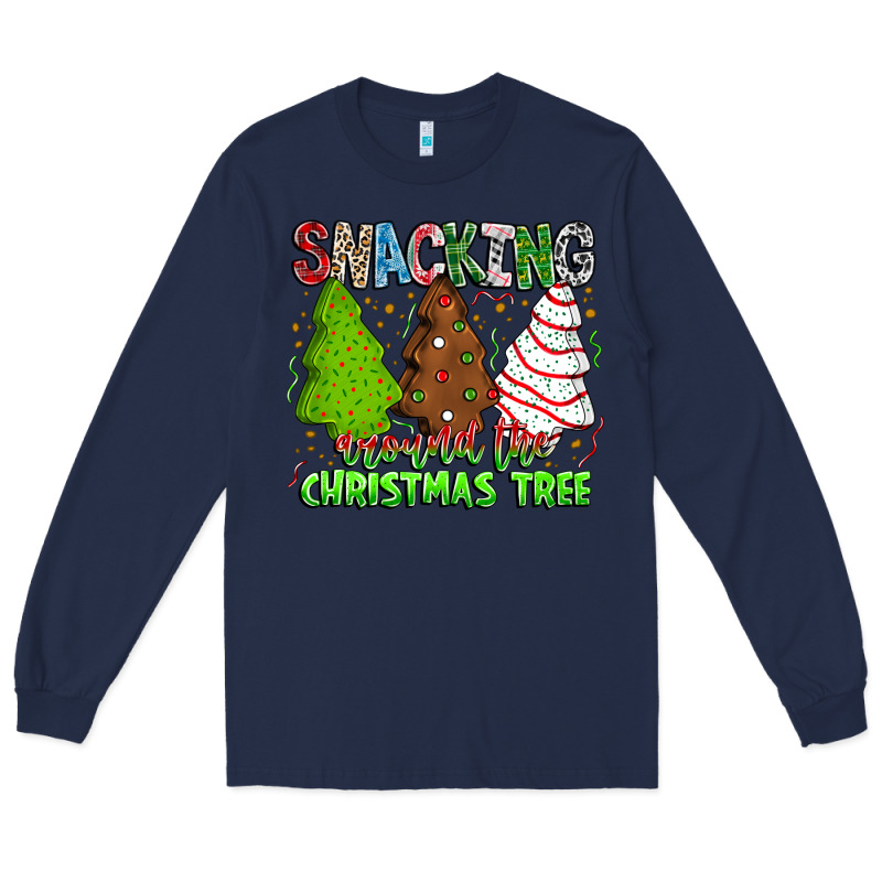 Snacking Around The Christmas Tree Long Sleeve Tee by CowhideDigitalArt | Teevron