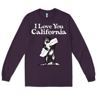 Plum i love you california bear state hug Long Sleeve Tee - linhVisuals
