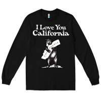 Black i love you california bear state hug Long Sleeve Tee - linhVisuals