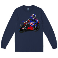 Navy Superbike Toprak Razgatlıoğlu Long Sleeve Tee - linhVisuals