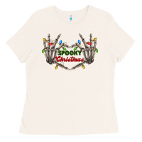 Bone spooky christmas skeleton hands Ladies Tee - FaDigitalArtStudio