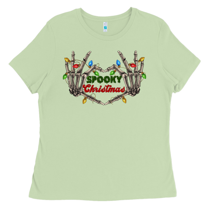 Spooky Christmas Skeleton Hands Ladies Tee by FaDigitalArtStudio | Teevron