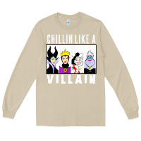 Mushroom chillin like a villain Long Sleeve Tee - linhVisuals