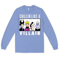 Colony Blue chillin like a villain Long Sleeve Tee - linhVisuals
