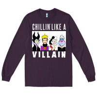 Plum chillin like a villain Long Sleeve Tee - linhVisuals