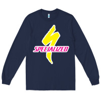 Navy Specialized Bikes Bicycle Long Sleeve Tee - linhVisuals