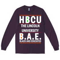 Plum hbcu the lincoln university black and educated black classic Long Sleeve Tee - linhVisuals