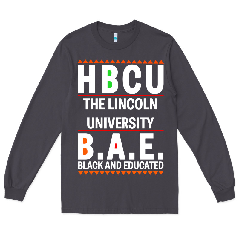 Hbcu The Lincoln University Black And Educated Black Classic Long Sleeve Tee by linhVisuals | Teevron