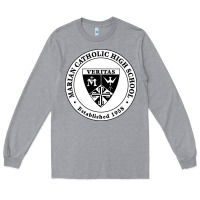 Heather Grey marian catholic high school Long Sleeve Tee - linhVisuals