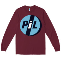 Burgundy PiL Public Image Ltd Long Sleeve Tee - linhVisuals