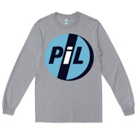 Heather Grey PiL Public Image Ltd Long Sleeve Tee - linhVisuals