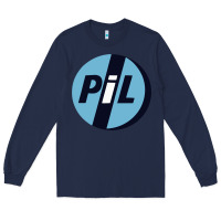 Navy PiL Public Image Ltd Long Sleeve Tee - linhVisuals