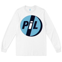 White PiL Public Image Ltd Long Sleeve Tee - linhVisuals