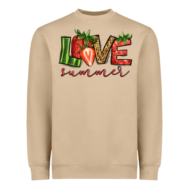 Love Summer Strawberry Heavyweight Sweatshirt by Jasminsmagicworld | Teevron