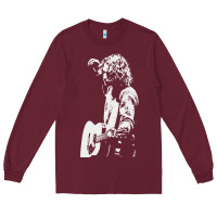 Burgundy chris cornell musician Long Sleeve Tee - linhVisuals